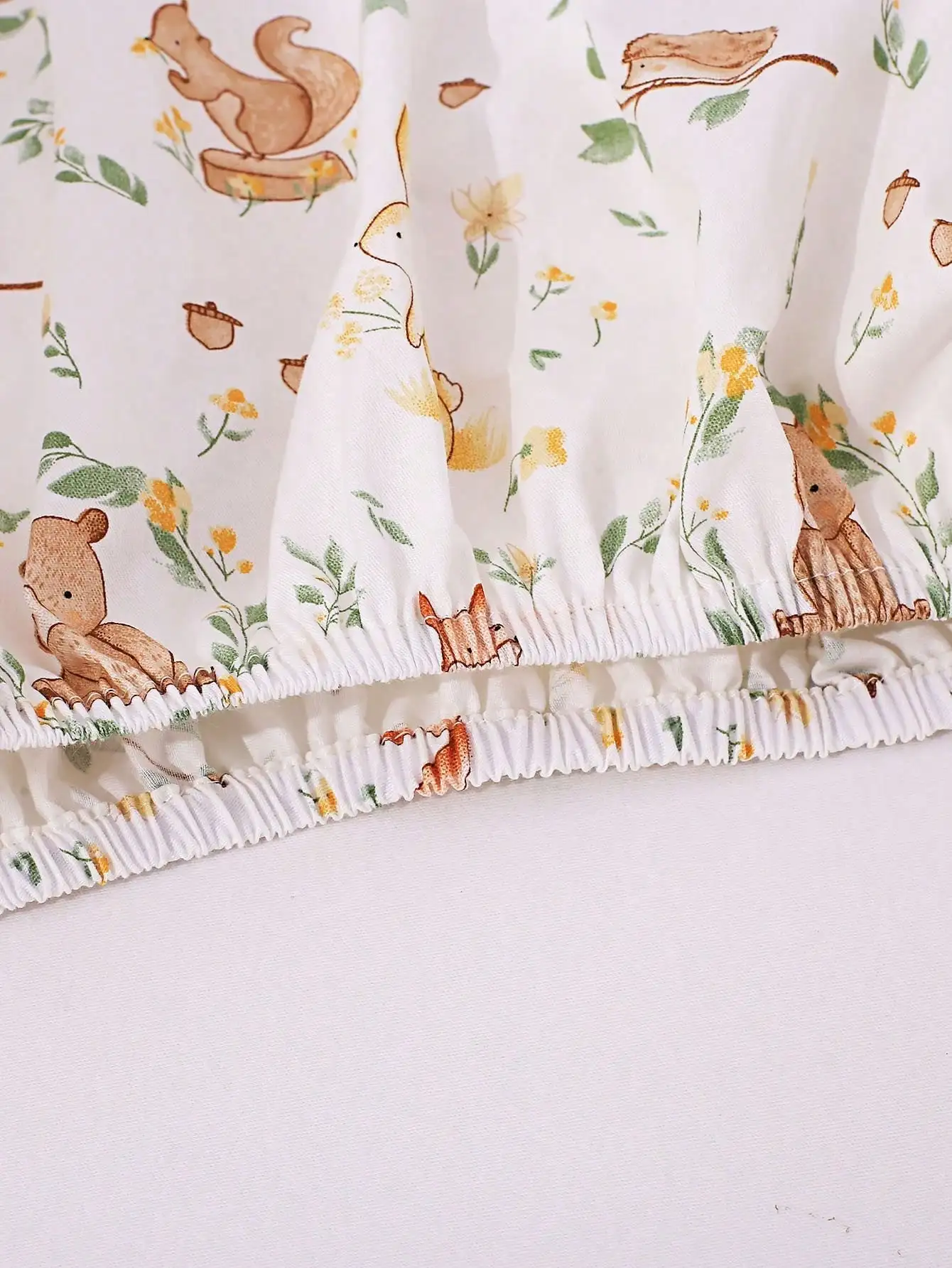 1pc Baby Crib Fitted Sheet with Pure Cotton Fabric For Boys Girls, Mattress Cover Fitted Sheet For 120*60cm/47*24*4in