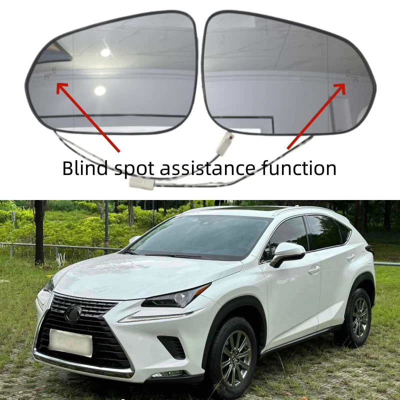 

For Lexus RX 2016-2023 NX 2015-2023 rearview left right replace BSM Heated Blind Spot Monitoring Auto Side Mirror Glass