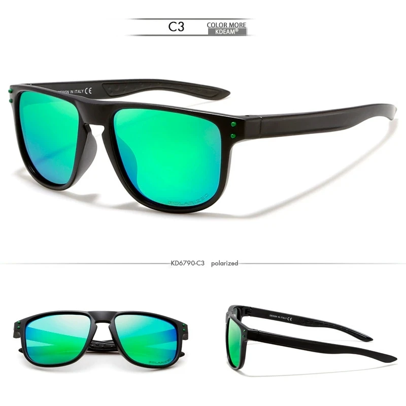 KDEAM 2025 موضة جديدة الرياضة الاستقطاب قصر النظر النظارات الشمسية الرجال نظارات نسائية وصفة طبية البصريات في الهواء الطلق نظارات -0.50 إلى -6.0