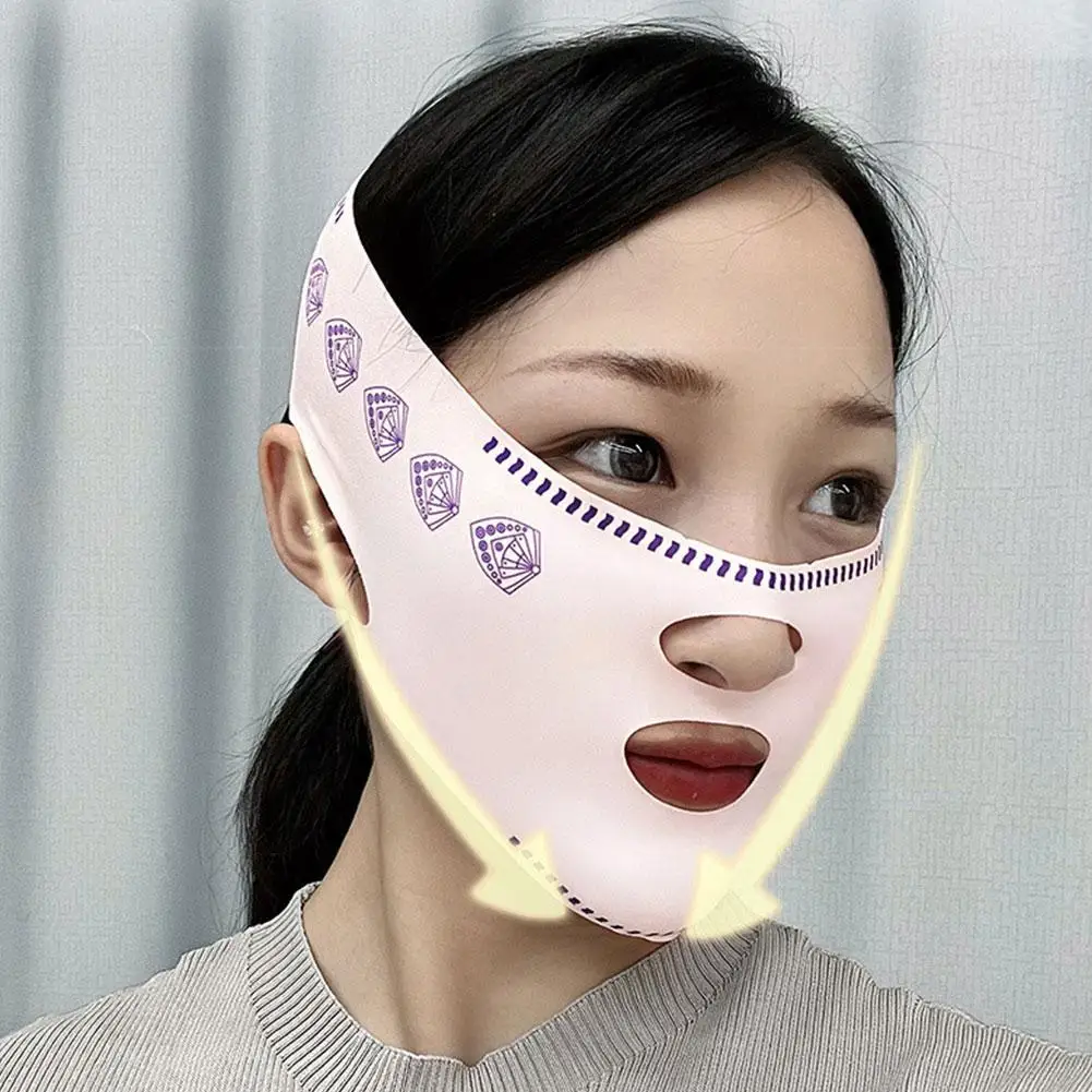 Double-deck Face Slimming Bandage Face Lifting Belt V Line Face Shaper Cheek Chin Lift UP Strap Anti Wrinkle Facial Band Beauty