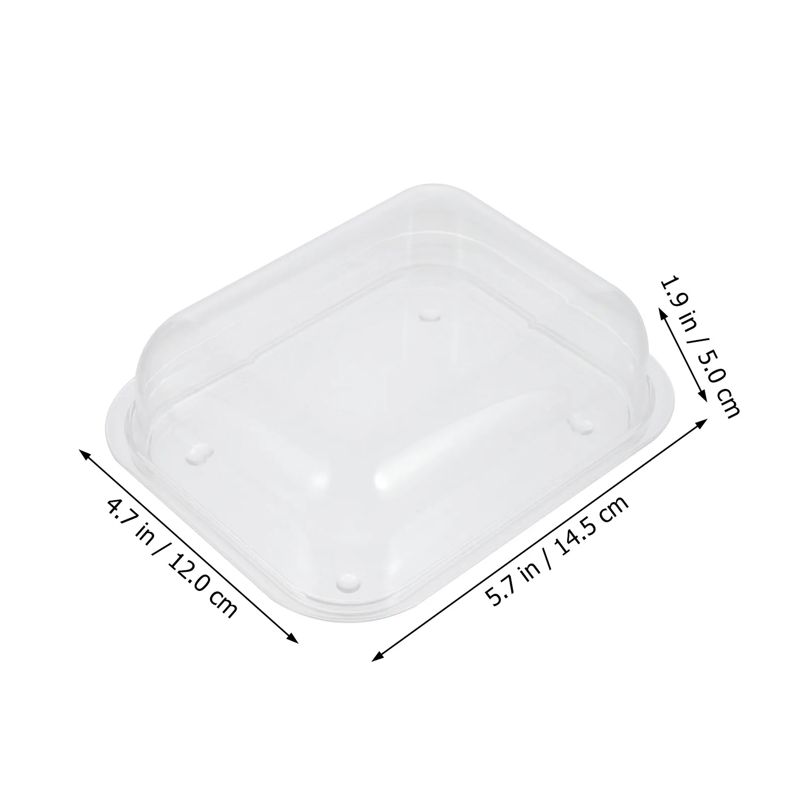 1Pcs Butter Box Acrylic Storage Container with Lid Dust Proof Butter Holder for Home Restaurant Kitchen Use Home Tableware