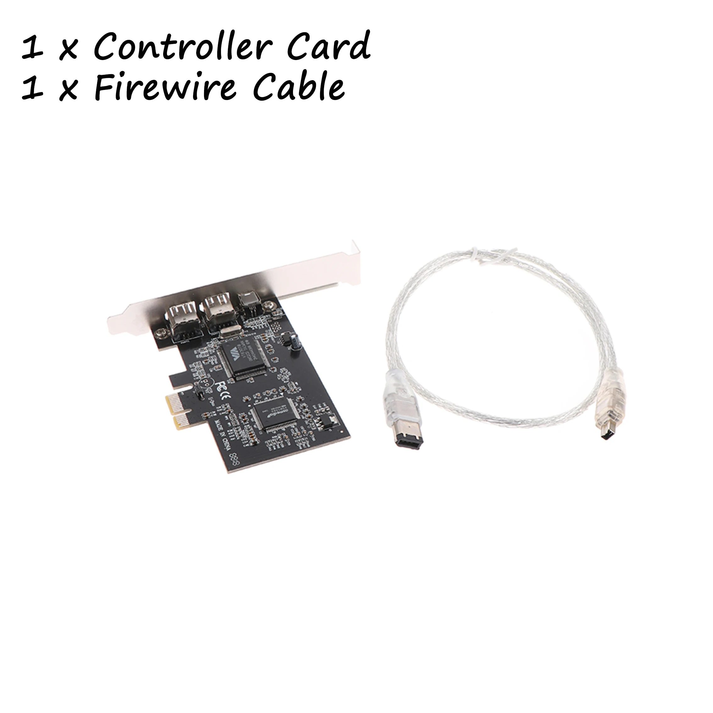 

PCI Firewire Card For Windows 10,IEEE 1394 PCI Express Controller 4 Ports(3 X 6 Pin And 1 X 4 Pin),Firewire 800 Adapter