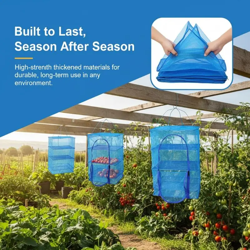 Foldable Drying Cage For Drying Vegetables And Fruits To Prevent Flies And Insects