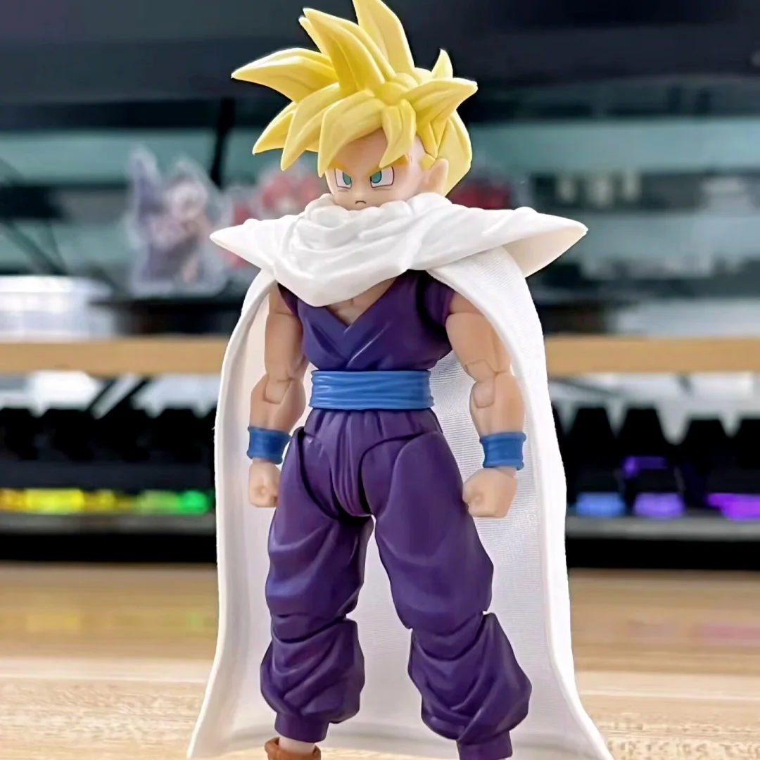 Original Dragon Ball S.H.Figuarts Son Gohan Shf Super Saiyan Gohan Action Figures Joint Movable Model Collect Doll Toy Gifts