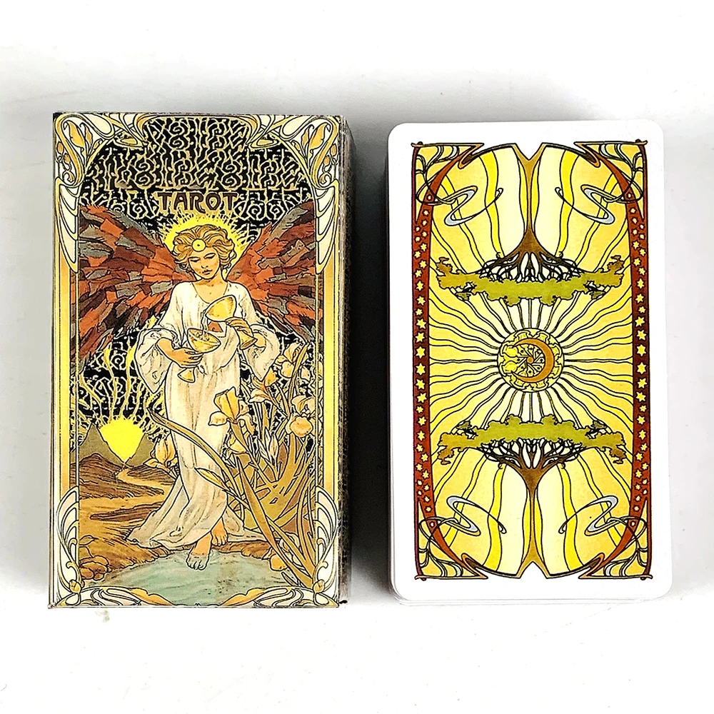 Tarot Card A 78 Cards Deck Classic Occult Divination Cards Game For Beginners,Ideal for Divination, Meditation & Gift