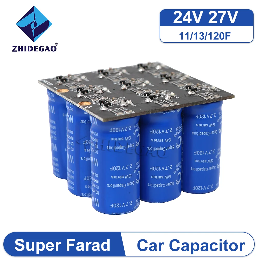 GDCPH Supercapacitor Module 24V13F Auto Power Backup 20V 24V 2.7V120F Farad Capacitor Module