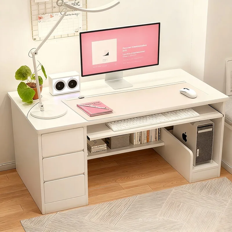 Sedentary table study desks white minimalism elegant Modern Luxury mesa ordenador escritorios de estudio Creative Furniture