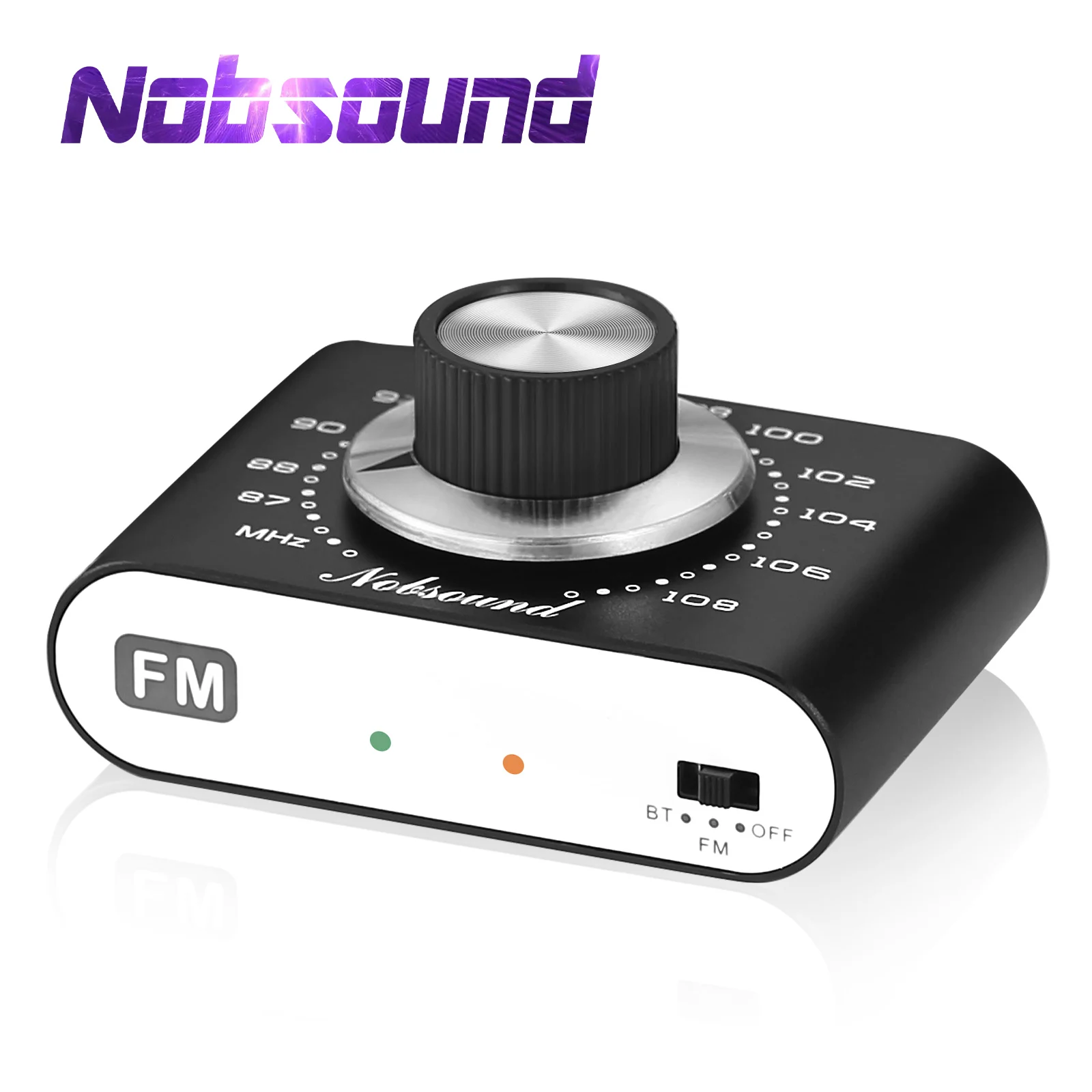 Nobsound NS-01G FM Mini 87-108 MHz FM Radio Tuner Bluetooth Receiver for Home/Car Speakers