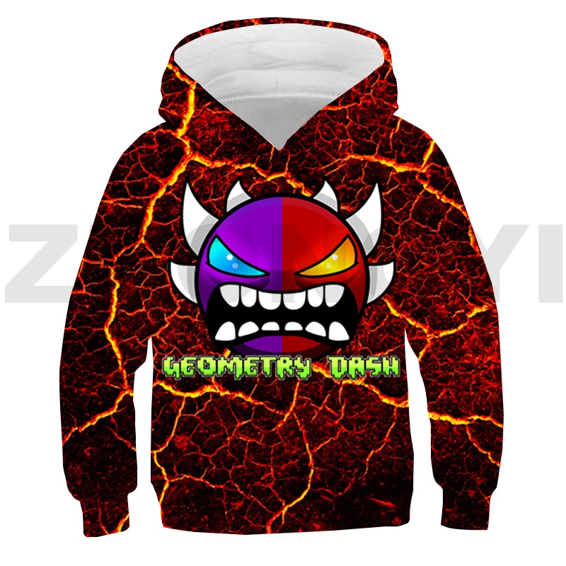 

Game Geometry Dash 3D Hoodie Angry Clothes Men Hip Hop Oversized Sweatshirt Boys Girls Harajuku Streetwear Long Sleeve Pullovers