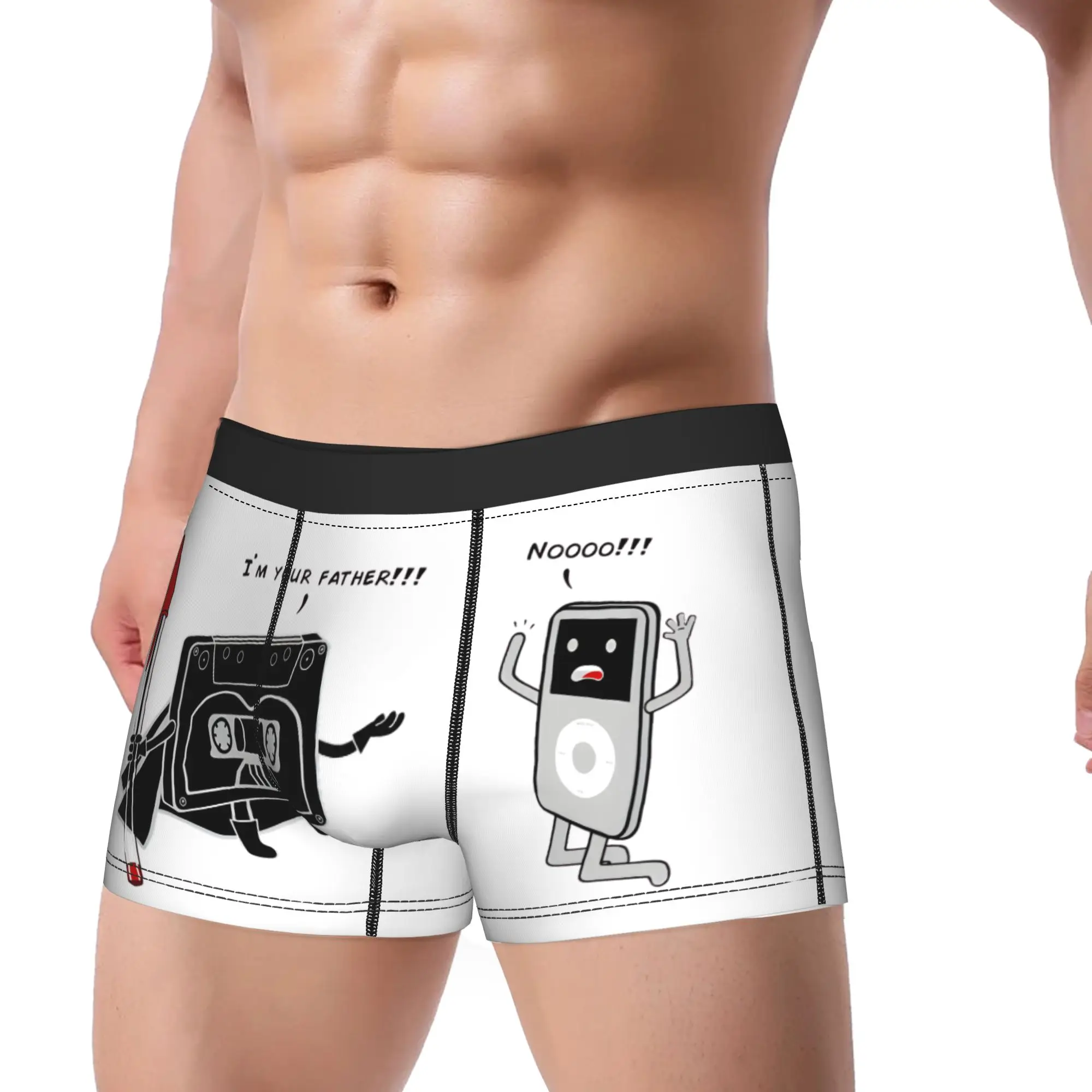 I´m your father Funny Cassette Underwear  Male Panties Design Classic Boxer Shorts Quality Boxer Brief Plus Size