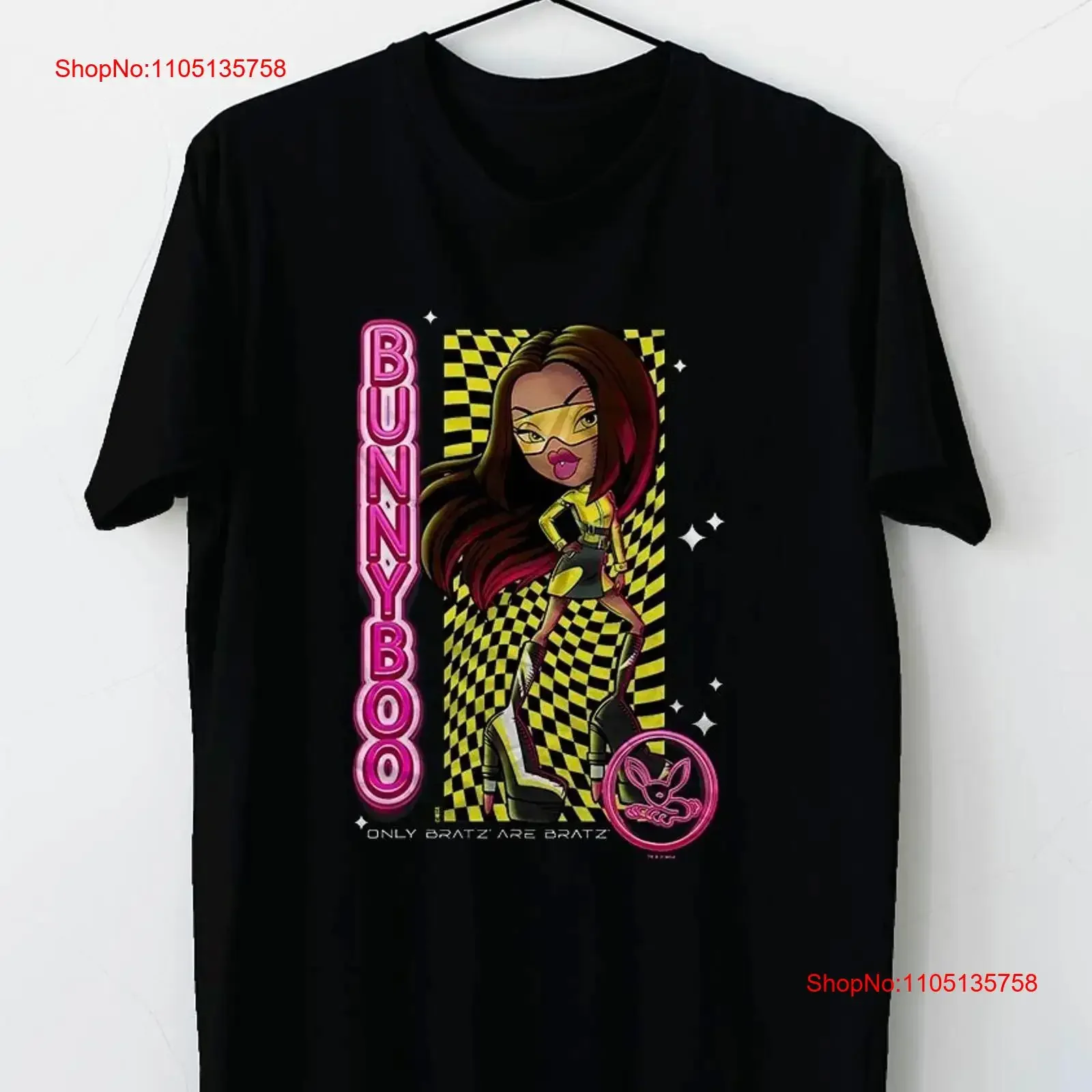

Bratz Bunny Boo Only Are Sasha Vintage Poster T Shirt vintage Washed Stretched Casual Versatile Top For Everyday Wear