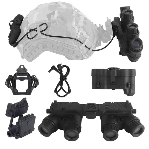 Imagen 2 del producto NVG 18 Casco táctico Gafas de visión nocturna, Modelo MICH M88, Pistola de aire FAST FMA, L4G24, Asiento de casco PVS-15, PVS-15