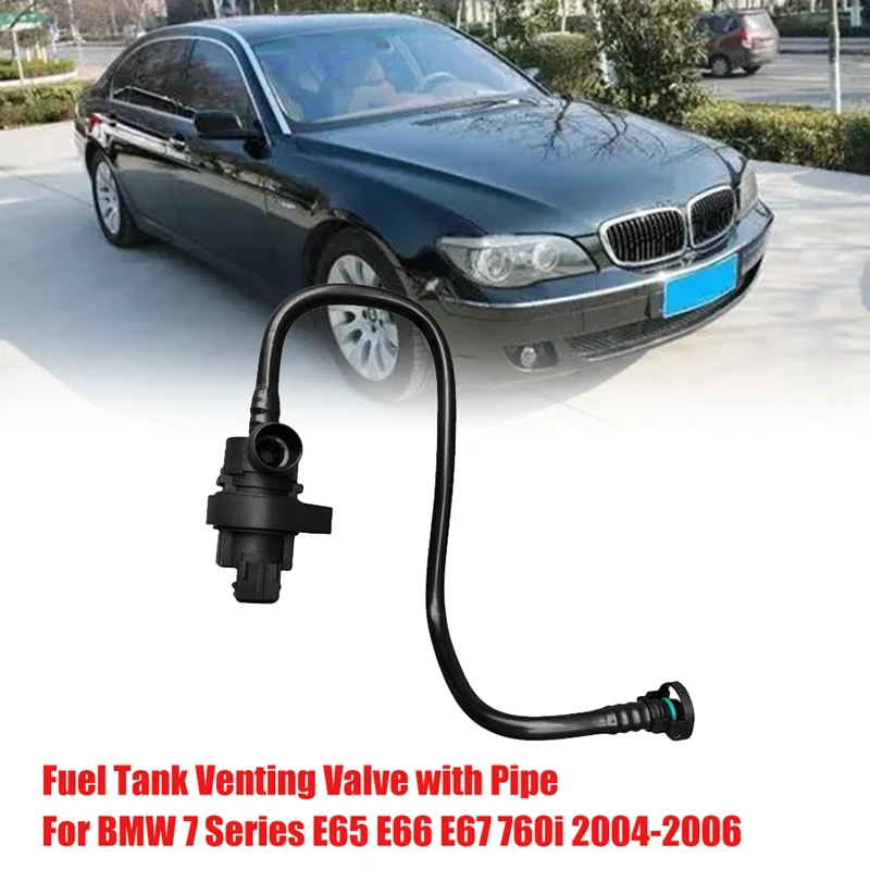 

13907515795 Вентиляционный клапан топливного бака с трубой для BMW 7 серии E65 E66 E67 760I 2004-2006, вентиляционный клапан выхлопной системы автомобиля
