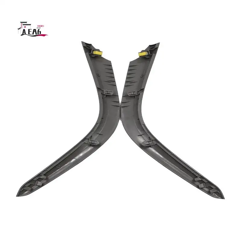 AEA6-1Set Center Air Vents Chrome Trim Strip For Toyota Corolla Altis 2007-2013 Dashboard Lower+Upper Trim Cover Silver Grey