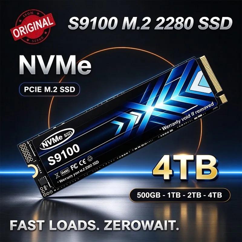2026 New S9100 M.2 SSD Hard Disk 2TB 4TB NVMe M2 SSD 500GB PCIe 3.0 Internal Solid State Drive For Laptop Desktop PC