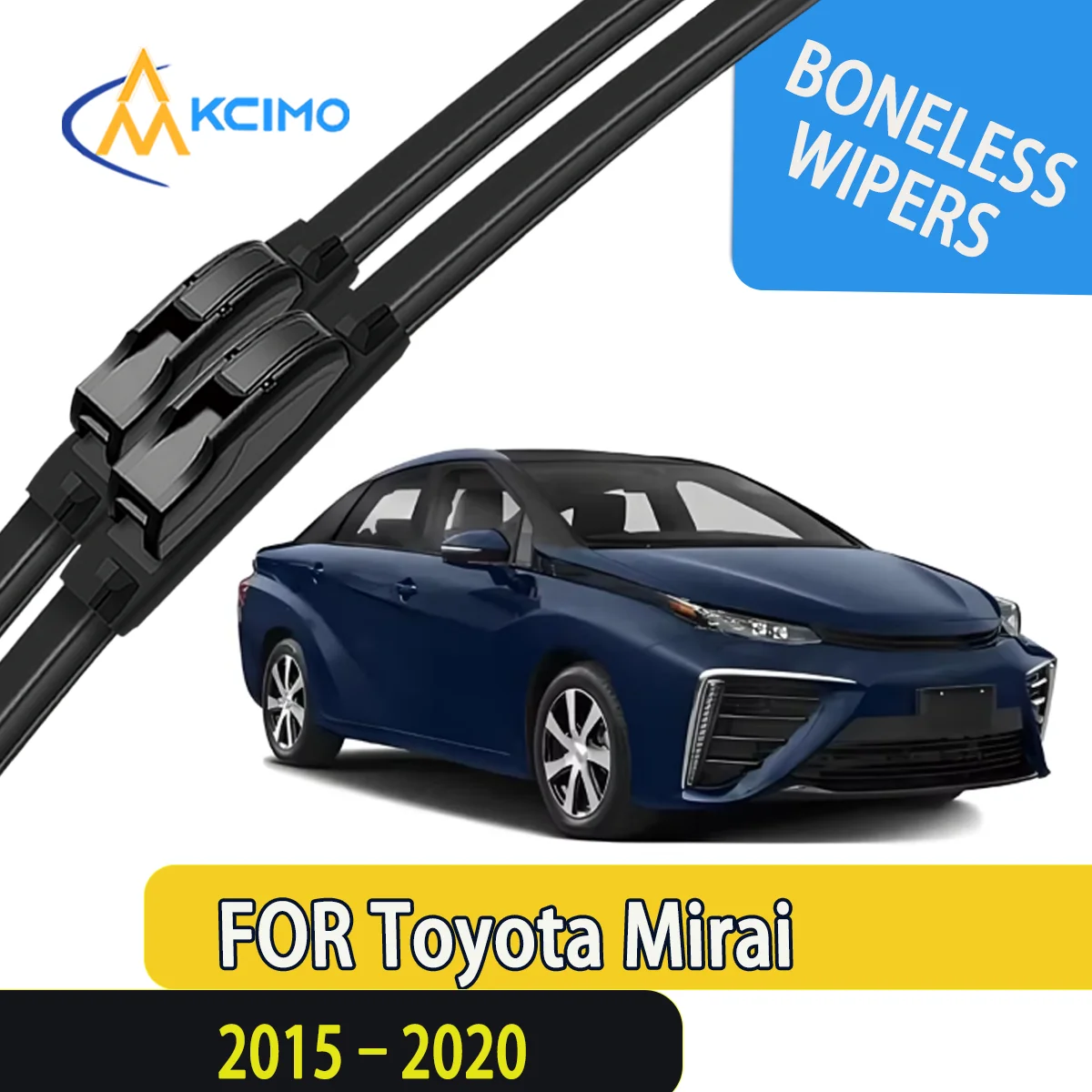 

KCIMO 2PCS New Front Windshield Wiper Blade for Toyota Mirai JPD10 2015-2020 Front Windshield Auto Wipers Blade Accessories 2020