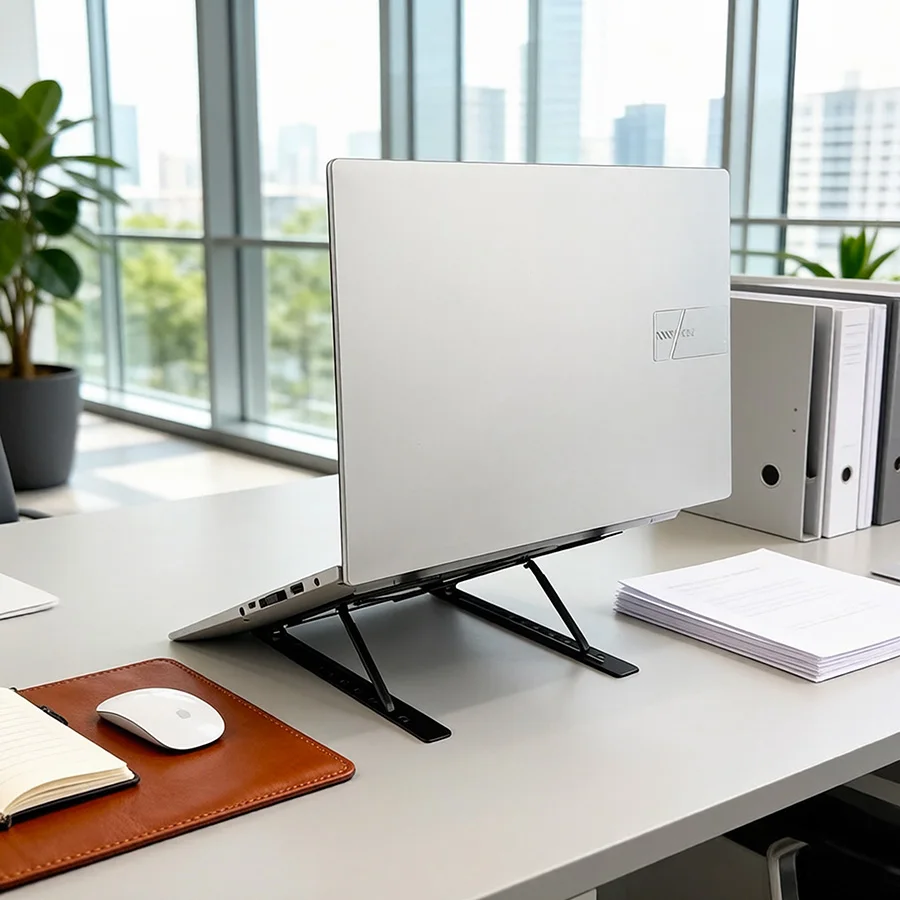 New Arrival Hot Sale Foldable Laptop Stand 7 Gear Adjustable Height Ergonomic Cooling Bracket Anti Slip Portable Notebook Holder