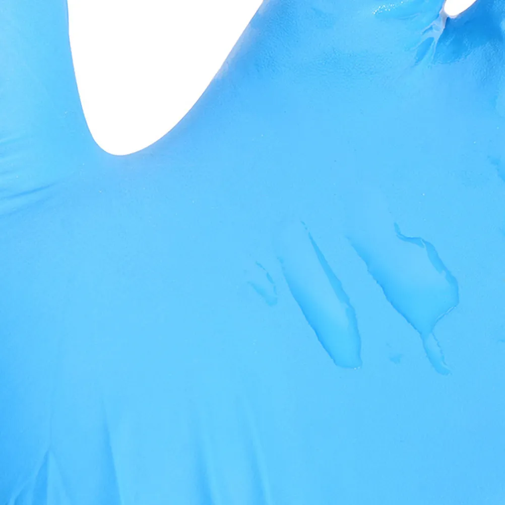 

50pcs Disposable Nitrile Gloves Sky Blue Oil Resistant Waterproof Flexible Antibacterial Multipurpose Rubber Gloves For