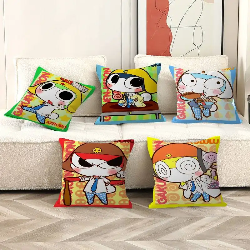 Hot Gunsou Keroro frog Pillowcase toon Gift Cushion Cover Bedroom Home Sofa Chair Seat Decor pillow case