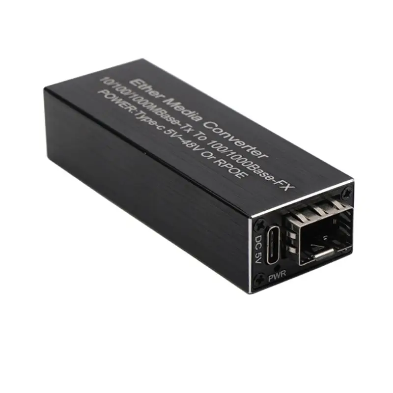 

Медиаконвертер ABDW-Mini RPOE 1.25G, модуль приемопередатчика SFP, вход 5В DC Type-C, 1 слот SFP, в корпусе