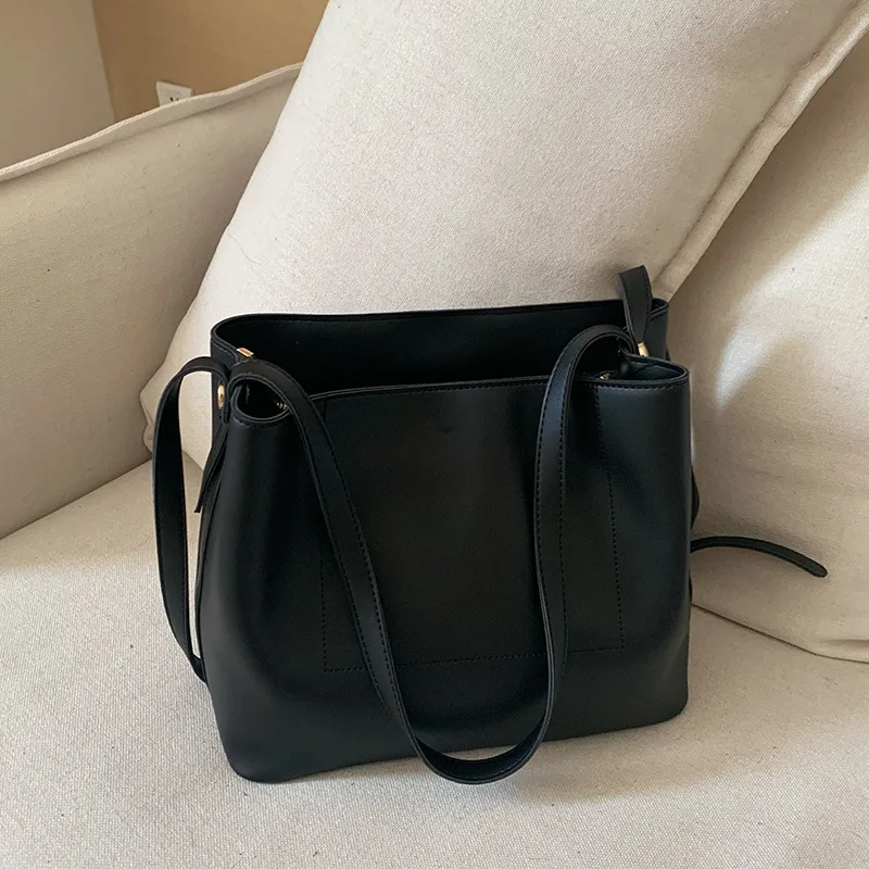 Trsyphxm 2024 novo versátil grande capacidade saco para as mulheres 2025 nova moda balde saco retro ombro crossbody bolsa tote