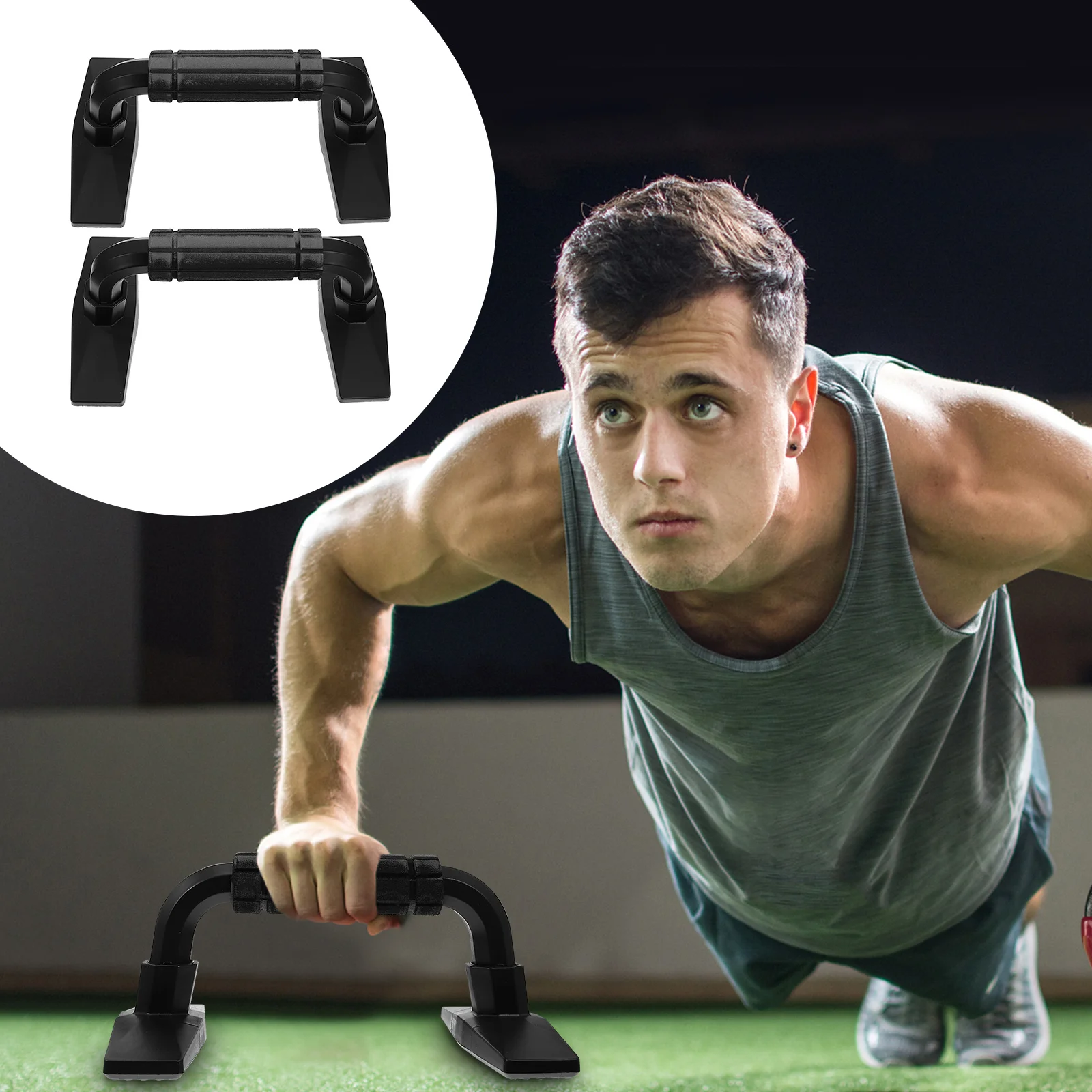

2Pcs Push-Up Brackets Stable Fitness Equipment Arm Muscle Training Home Push-Up Holders Exercise Equipment for Bodybuilding