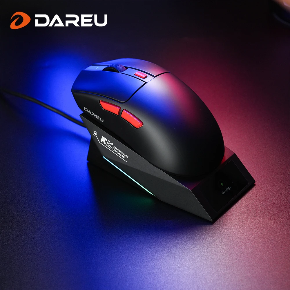

DAREU Wireless Gaming Mouse 8khz Polling Rate AIM-750 (3950) 30000 DPI Tri-mode Mouse Gamer 60g with Charging Base