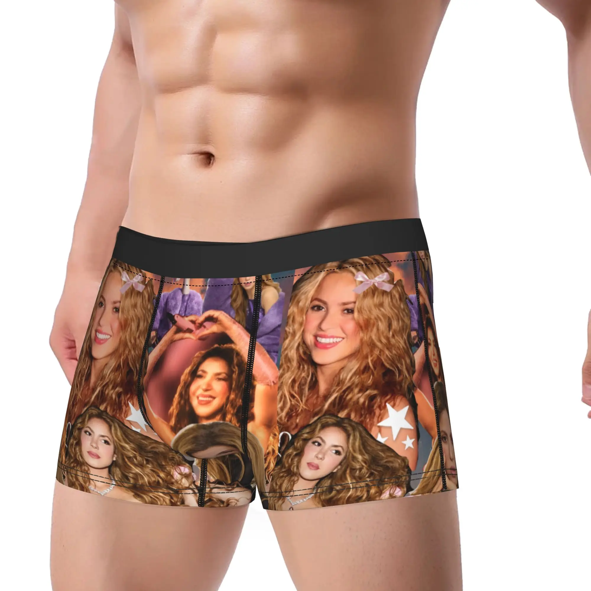 Funny Boxer Shakira Colombian Singer Shorts Panties Briefs Men Underwear  Breathable Underpants for Male Plus Size