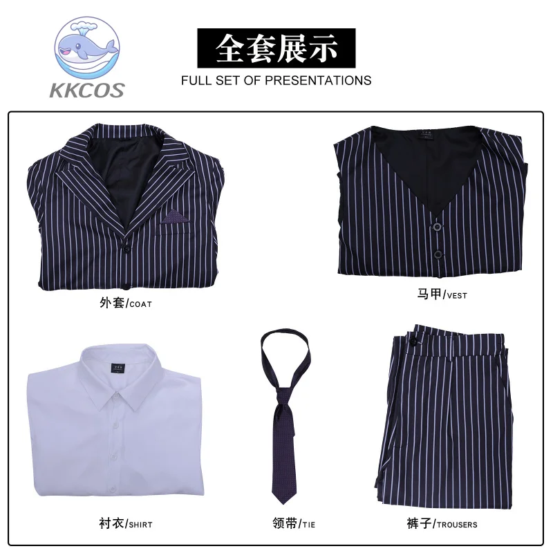 Gomez Addams Косплей Костюм Аниме Среда Косплей Деловой Костюм Одежда Мужчины Хэллоуин Карнавал Ролевые Игры Одежда