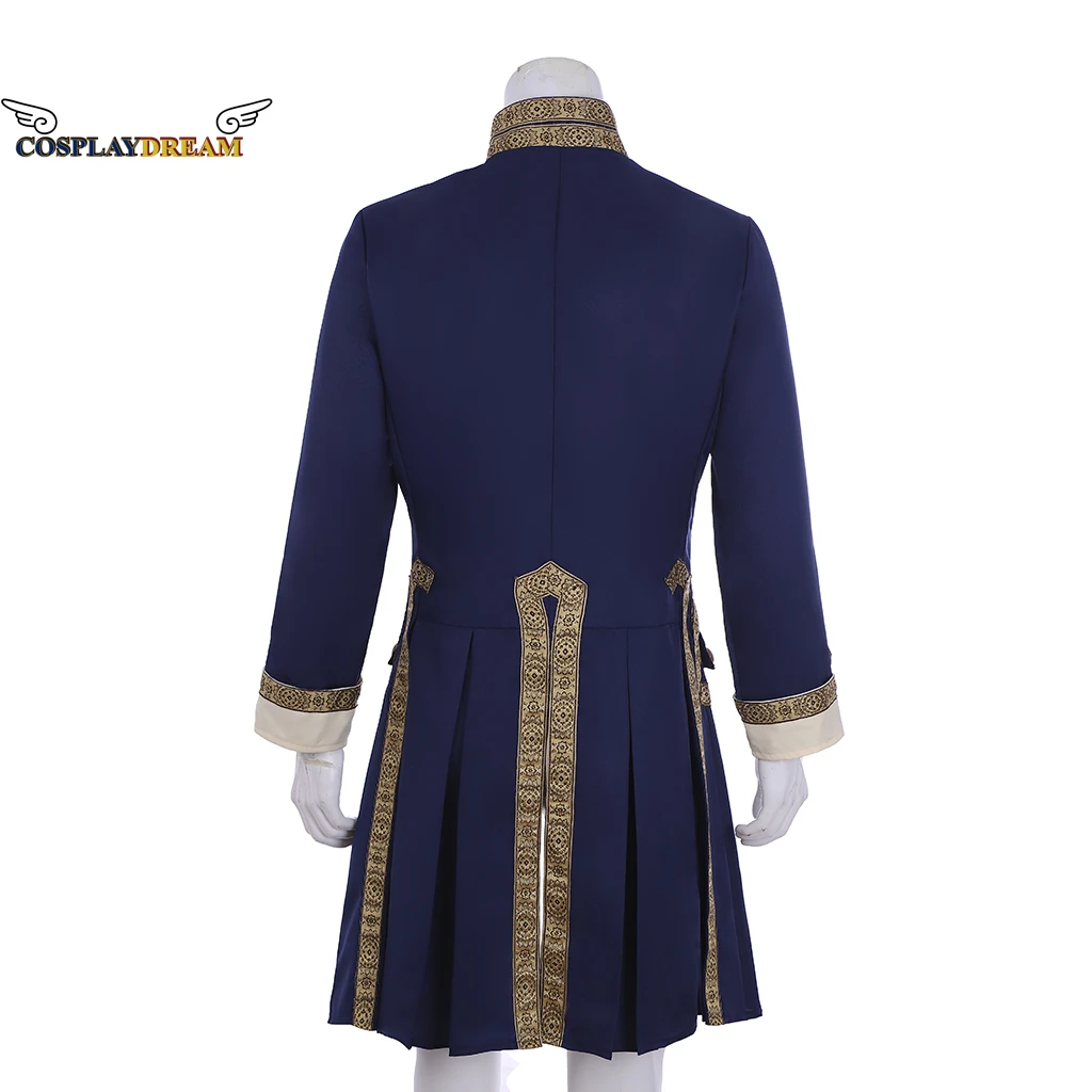 18th Century Mens Royal Military Medieval Uniform Jacket Colonial Tuxedo Hamilton Coat Medieval Tailcoat Cosplay Costume