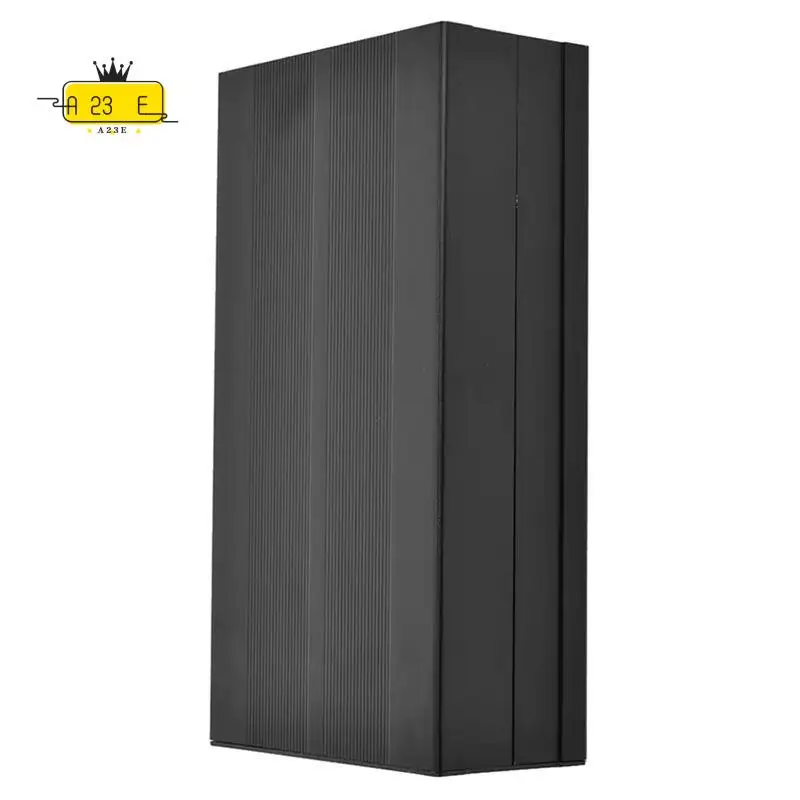 A23E-Electronic Case Enclosure, Aluminum Alloy Project Box DIY Sand Black Enclosure Electronic Protection Case 55X106x200mm
