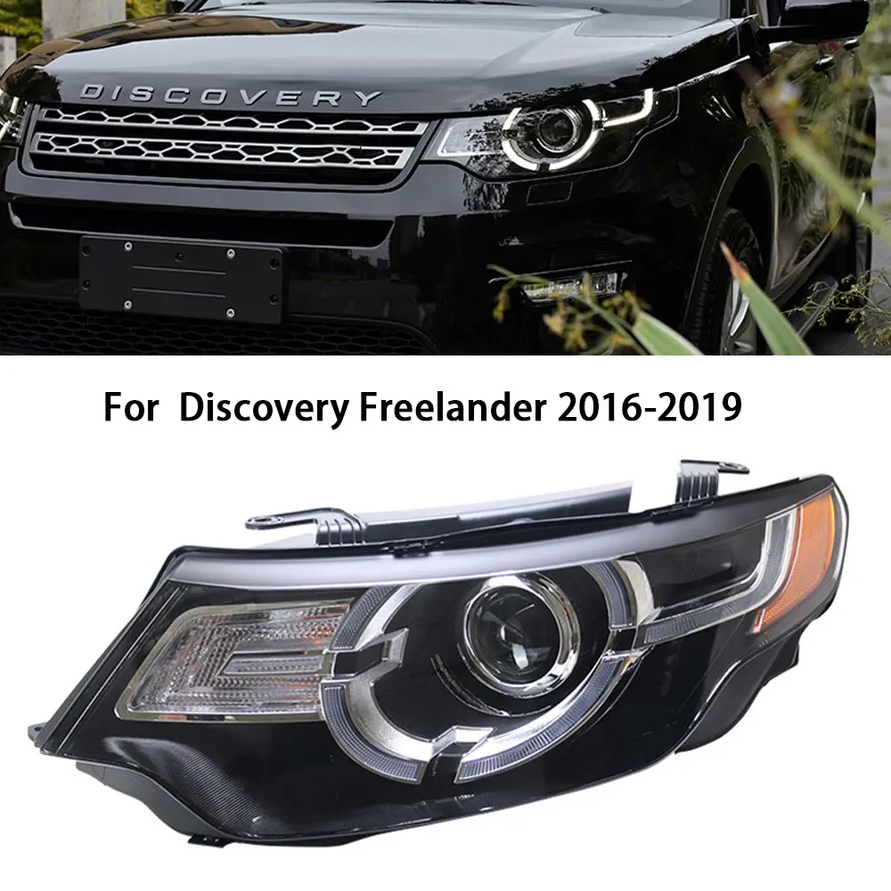 

Фары для автомобиля Discovery Freelander 16-19 DRL дневные ходовые огни головная лампа светодиодный Bi ксеноновая лампа противотуманная лампа