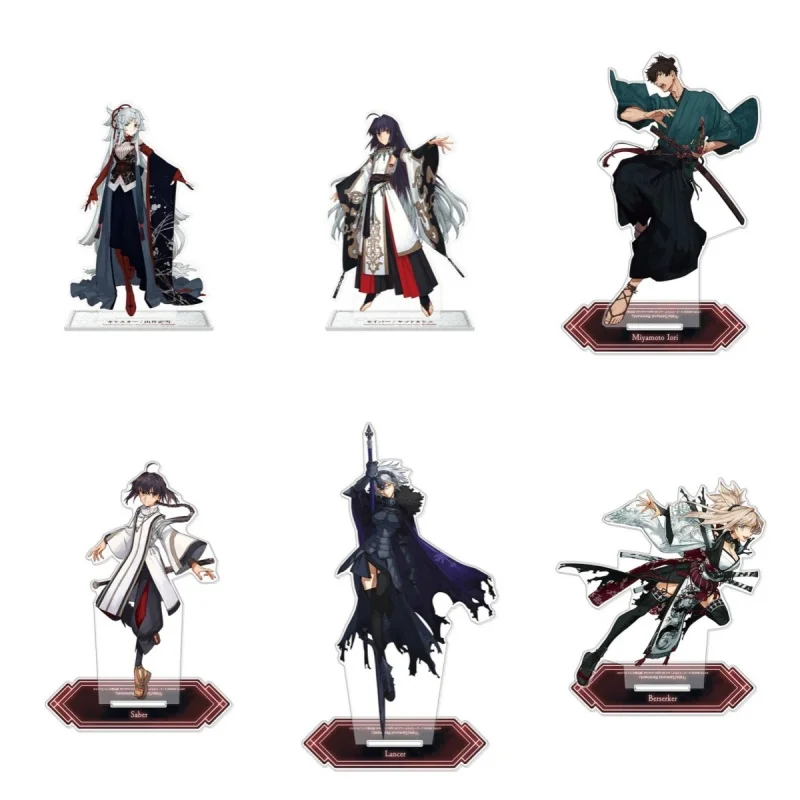 15CM Anime Fate_Samurai Remnant Acrylic Keychains Figure Stand Model Plate Desktop Ornament Character Merchandise Holiday Gifts