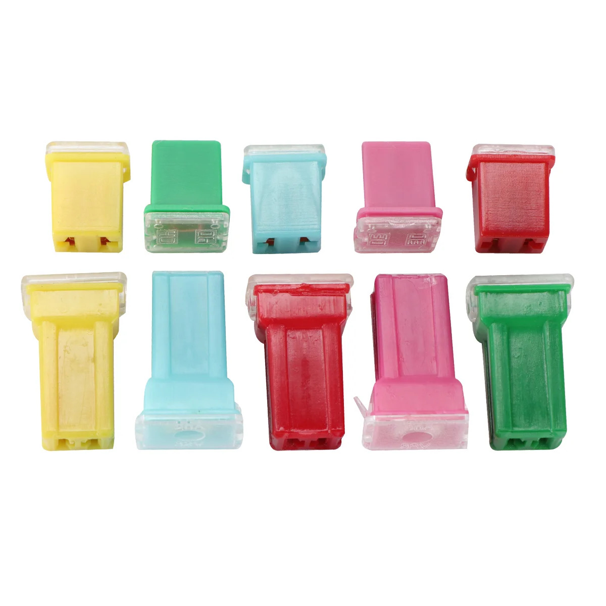 

10pcs Jcase Fuse 20A 30A 40A 50A 60A Fuse Assortment Kit Low and Tall Profile Car Fuse Low and Tall Profile Fuse