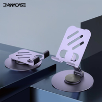 All Metal Aluminum 360 Rotation Mobile Phone Holder Universal Bracket Folding Double Shaft Design Stable Anti Fall