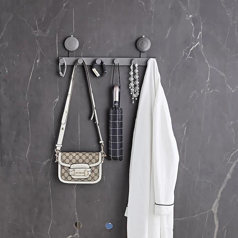 

New suction cup simple style bathroom new design coat hook free punch coat hook Towel hook Hook wall mounted crochet ganchos