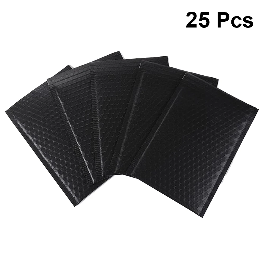 

25pcs Shockproof Bubble Storage Bag Waterproof Packaging Pouch For Costume Delivery Books Transport Bright Color