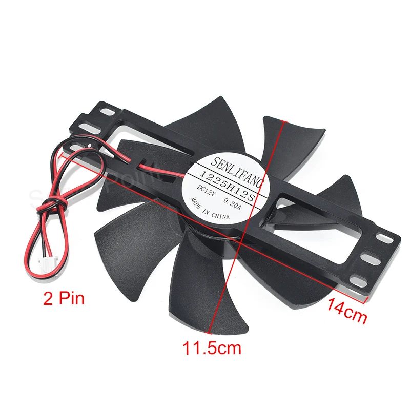 

New For Induction Cooker DC 1225H12S DF1202512SEMN 12V 0.2A 11.5cm 2Pin Cooling Fan