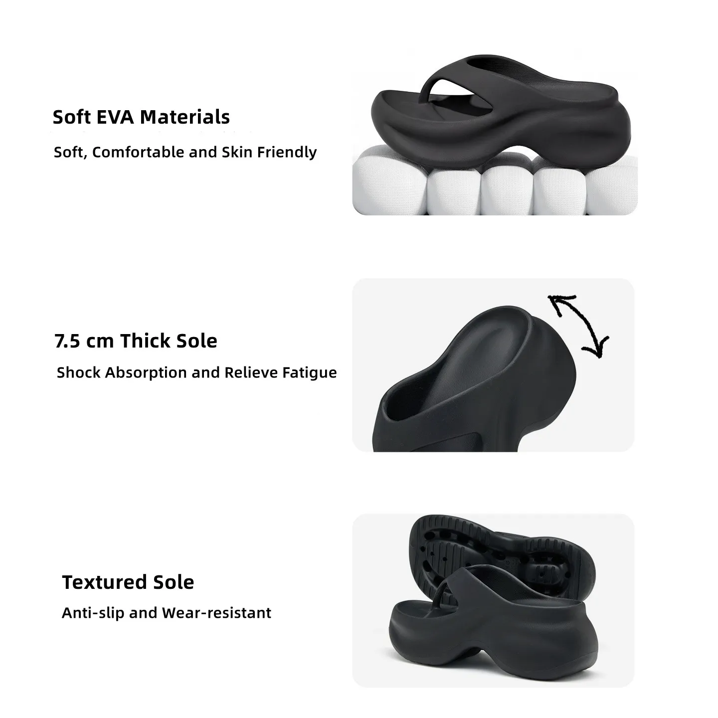 Fashion Women Platform Flip Flops Summer Thick Sole Soft EVA Slippers Casual Female Non Slip Beach Shoes Comfortable Home Slides view 5