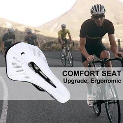 WEST BIKING Bicycle Saddle Seat Road Mountain Bike Cushion For Men Women PU Leather Shockproof Racing Saddle MTB Cycling Saddles