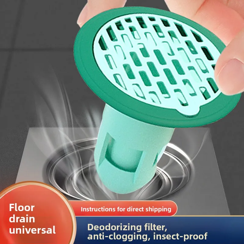 

Дезодоратор для стока пола, общий канализационный дезодорант, антиблокирующая крышка для слива пола от насекомых, пластиковый дезодорант для ванной комнаты.