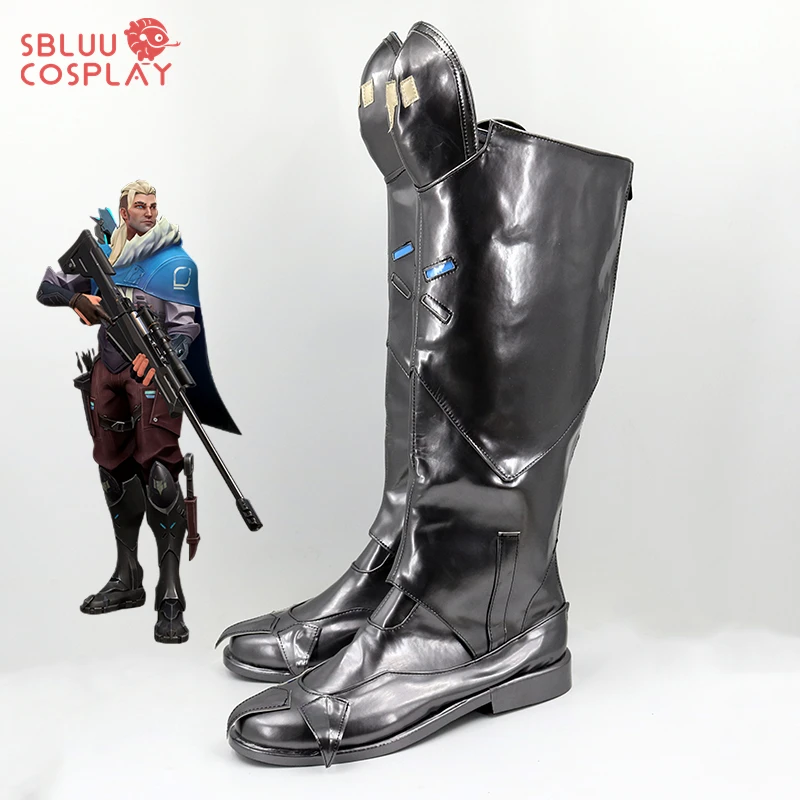 SBluuCosplay Gioco Valorant Sova Scarpe Cosplay Stivali su misura