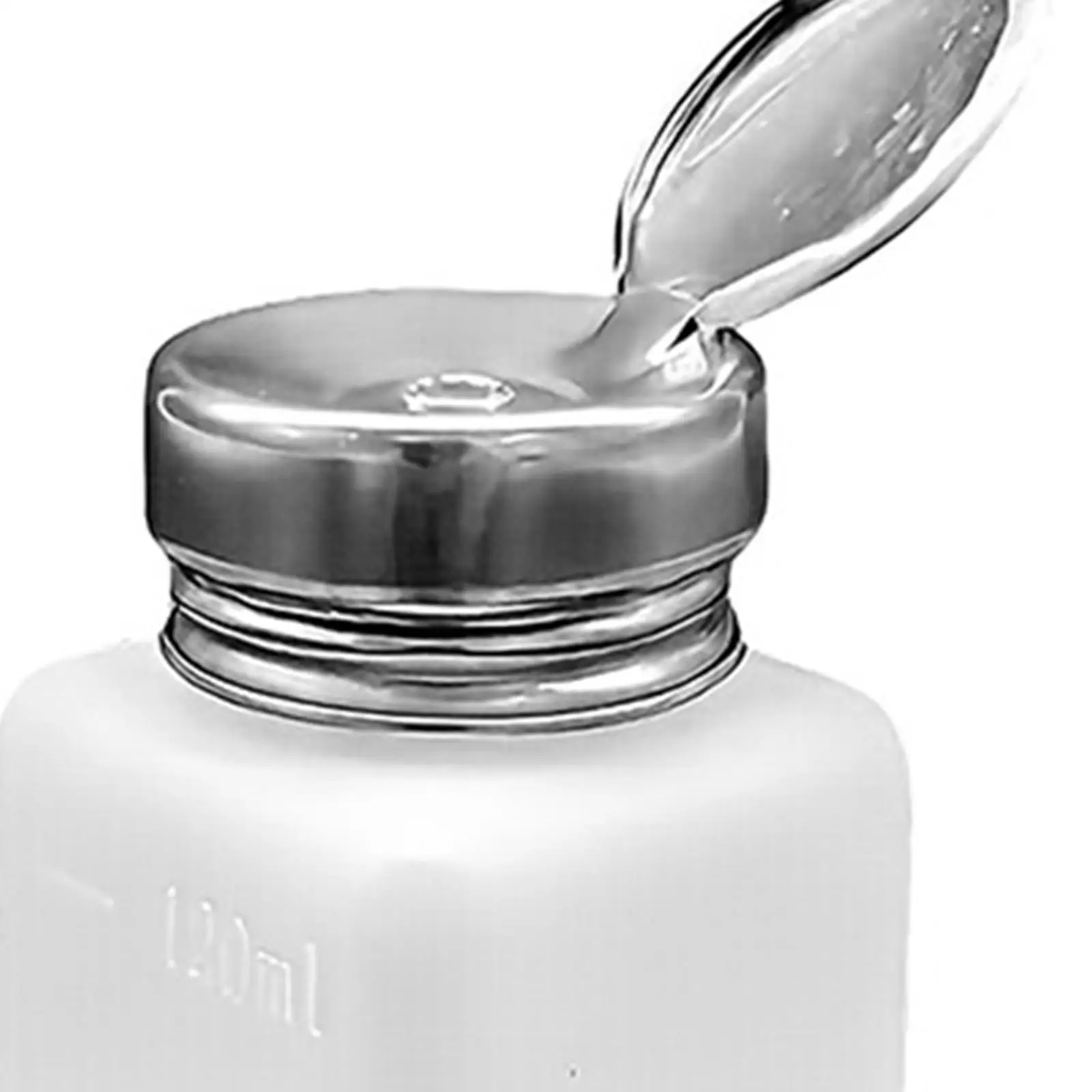 Refillable Empty Pumping Bottle Portable Press Type Cosmetic Container Nail Polish Remover for Personal Beauty Care