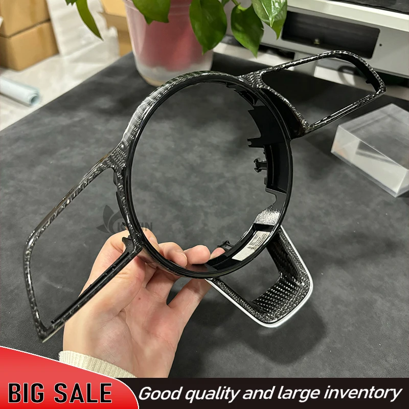 Car Accessories For Audi A4 B9 A3 8Y carbon fibre Frame Steering Wheel Assembly Accessories