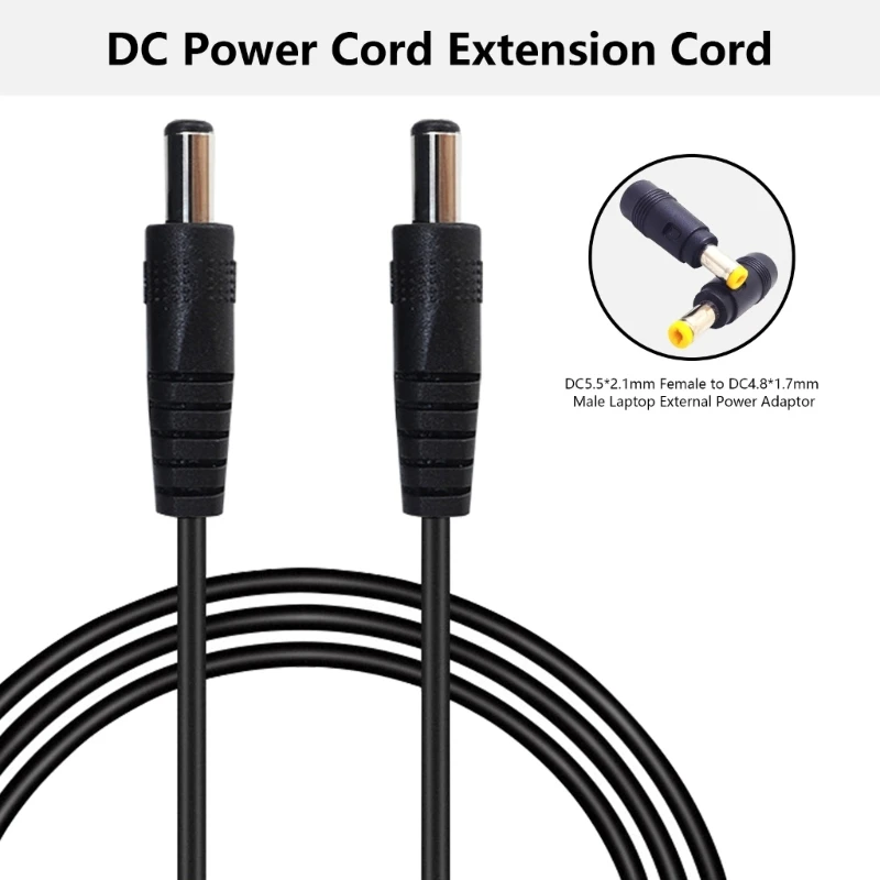 Power Connectors Adapter 5.5mmx2.1mm Female Plug to 2.5x0.7/3.5x1.35/4.0x1.7/5.5x2.5/5.5x2.1mm Male Converters for Laptops