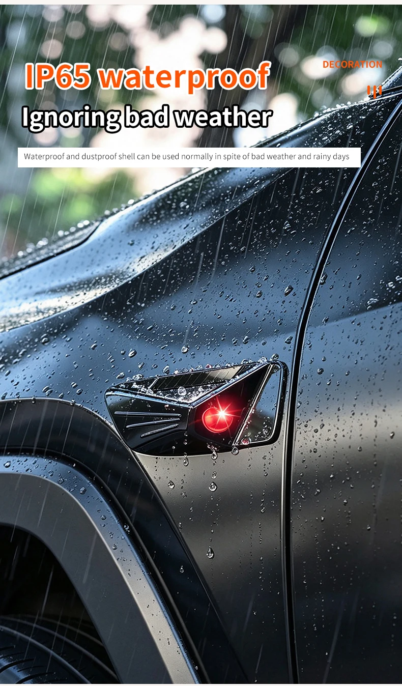 Automotive Solar-LED-Simulations-Wachmodus-Licht Blatt-Panel Überwachung Diebstahlschutz-Blitz Universal-Modifikation – Detail 8