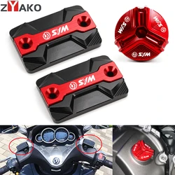 Do motocykli SYM CRUISYM 300 GTS 300i 250 JOYMAX Z 125 250 300 JETX 150 Przednia pokrywa zbiornika płynu hamulcowego CNC Korek wlewu oleju