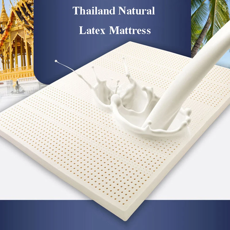 Multi-size Thailand Natural Latex Mattress Folding Soft Sleeping Tatami Mat for Single Double Bed Hotel Dormitory Home Furniture