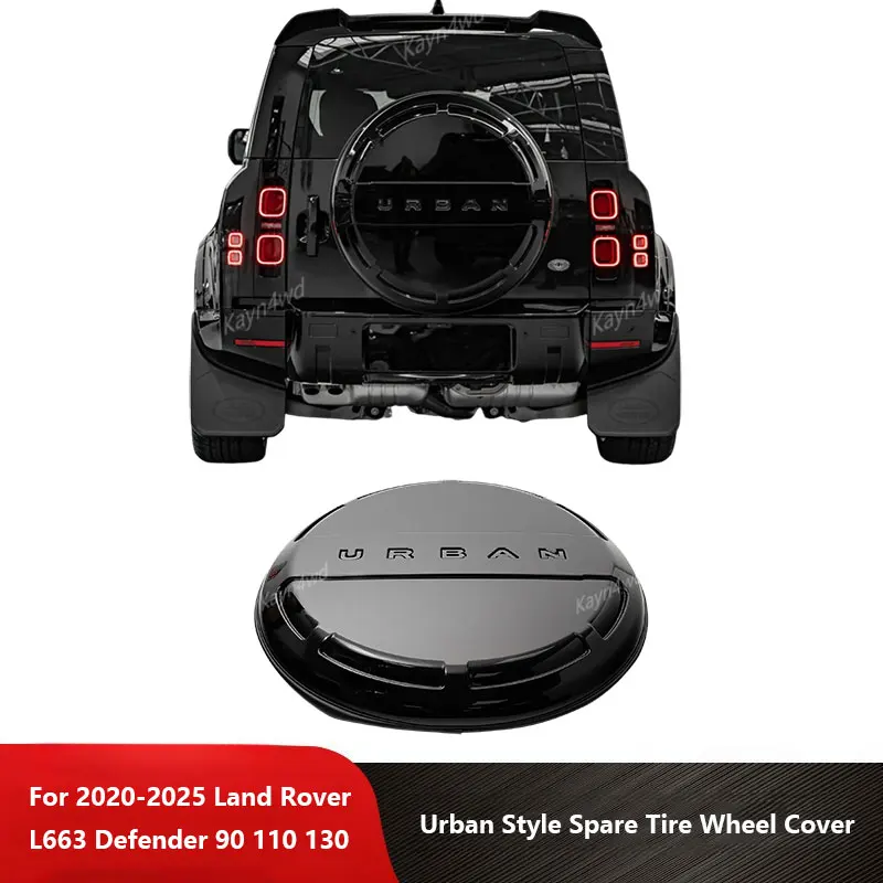 

Off Road 4x4 Exterior Accessories Urban Style Premium Spare Tire Wheel Cover For 2020-2025 Land Rover L663 Defender 90 110 130