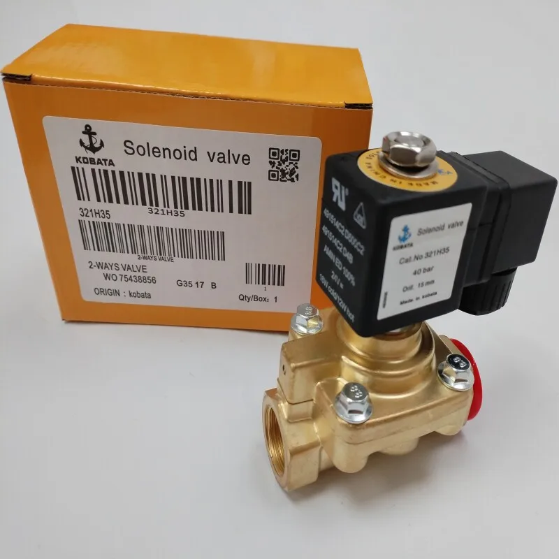 KOBATA solenoid valves are compatible with 321H35, 321H36 blow molding machines, solenoid valves, and high-pressure valves